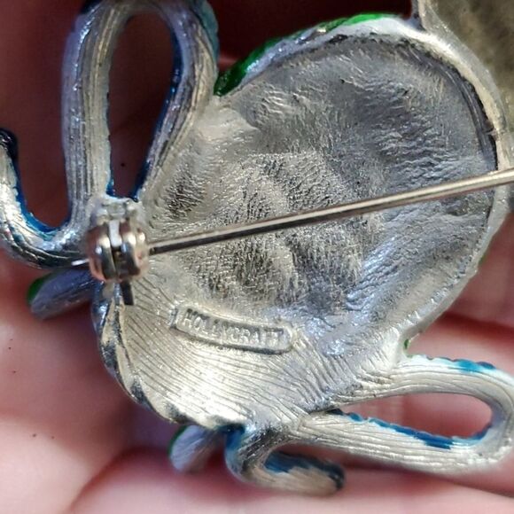 Hollycraft vintage collector frog brooch - Picture 9 of 9